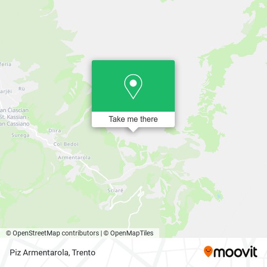Piz Armentarola map