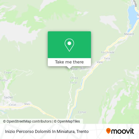 Inizio Percorso Dolomiti In Miniatura map