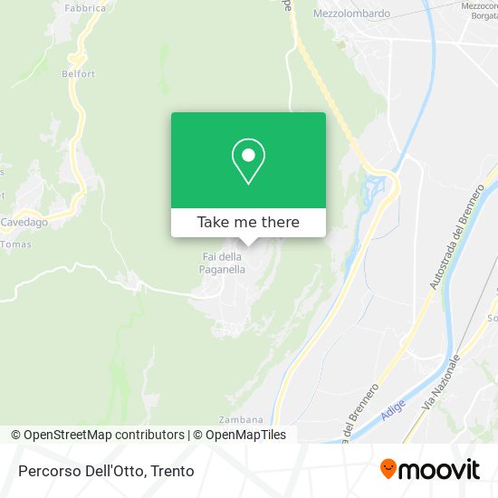 Percorso Dell'Otto map