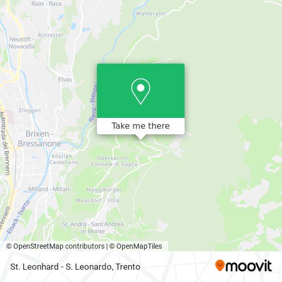 St. Leonhard - S. Leonardo map