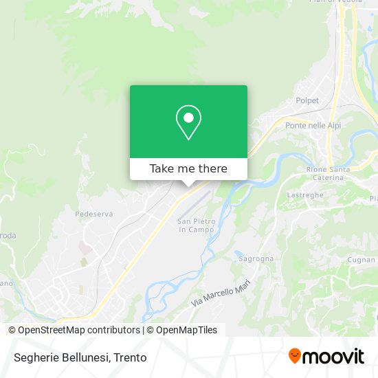 Segherie Bellunesi map