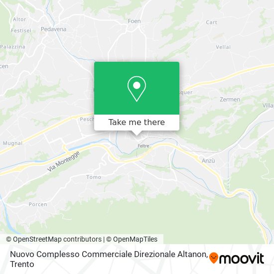 Nuovo Complesso Commerciale Direzionale Altanon map