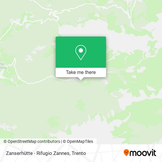 Zanserhütte - Rifugio Zannes map