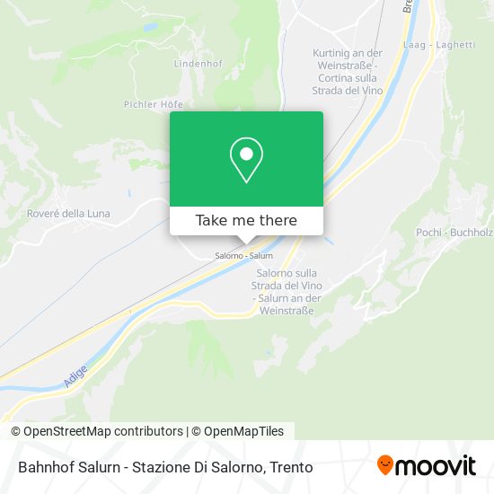 Bahnhof Salurn - Stazione Di Salorno map