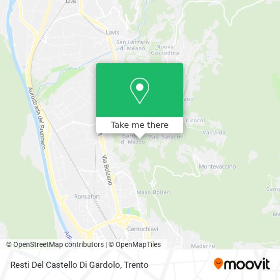 Resti Del Castello Di Gardolo map