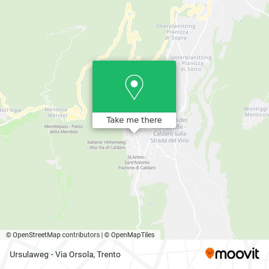 Ursulaweg - Via Orsola map