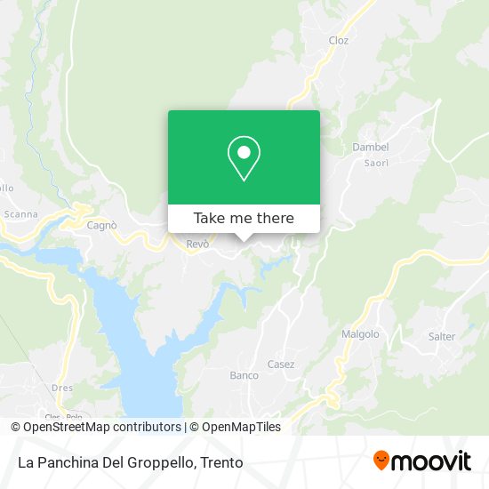 La Panchina Del Groppello map