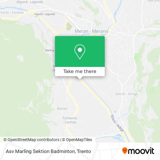 Asv Marling Sektion Badminton map