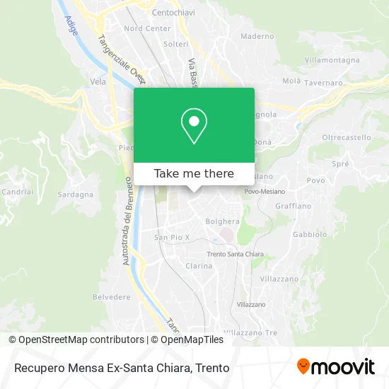 Ex-Santa Chiara Canteen Recovery map
