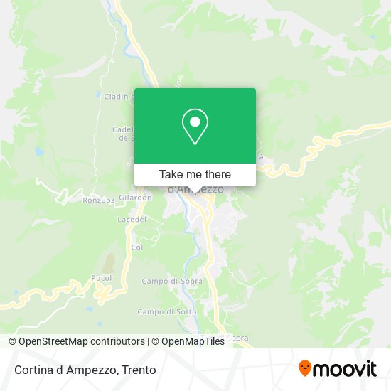 Cortina d Ampezzo map