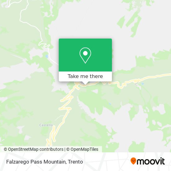 Falzarego Pass Mountain map