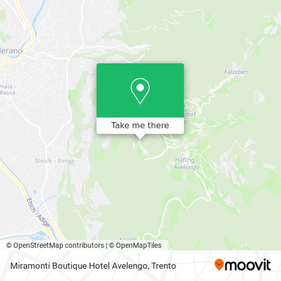 Miramonti Boutique Hotel Avelengo map