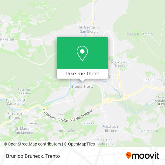 Brunico Bruneck map