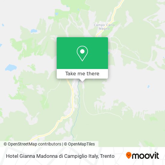 Hotel Gianna Madonna di Campiglio Italy map