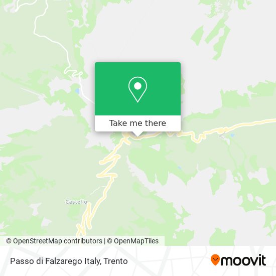Passo di Falzarego Italy map