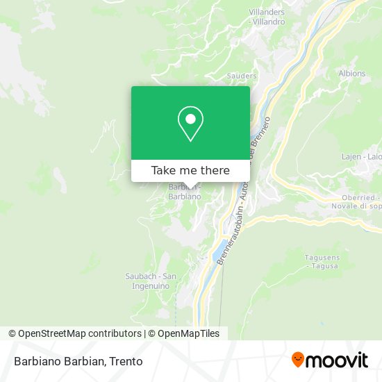 Barbiano Barbian map