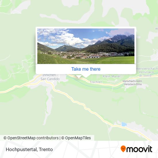 Hochpustertal map