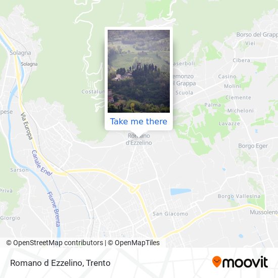 Romano d Ezzelino map