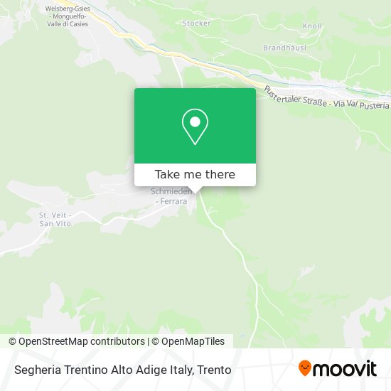 Segheria Trentino Alto Adige Italy map