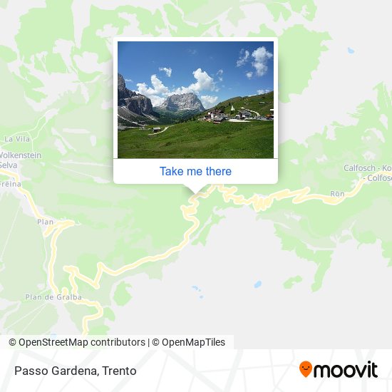 Passo Gardena map