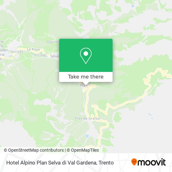 Hotel Alpino Plan Selva di Val Gardena map