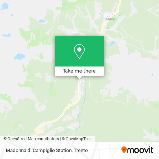 Madonna di Campiglio Station map