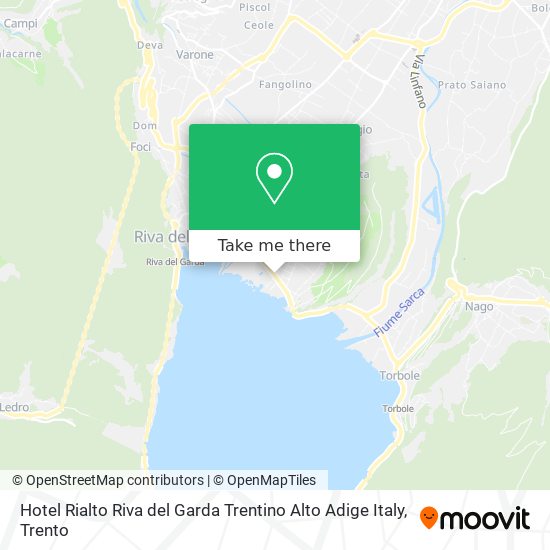 Hotel Rialto Riva del Garda Trentino Alto Adige Italy map