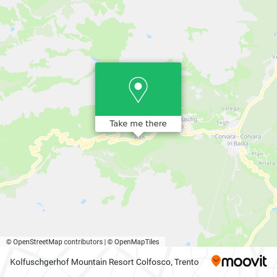 Kolfuschgerhof Mountain Resort Colfosco map