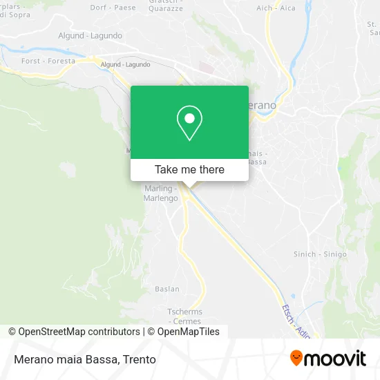 Merano maia Bassa map