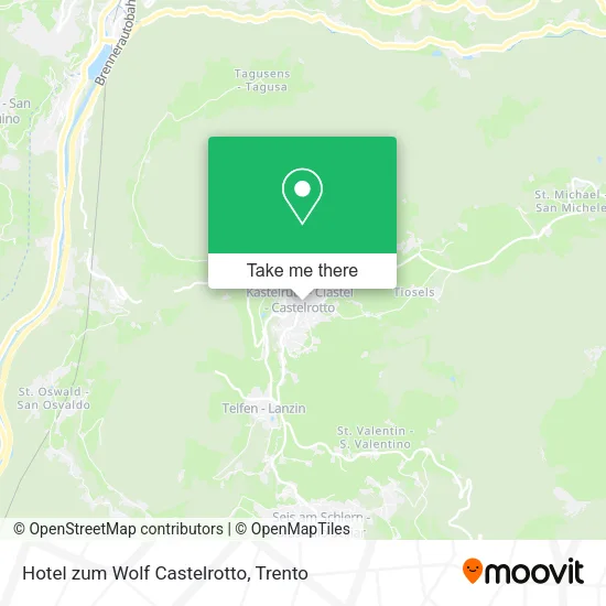 Hotel zum Wolf Castelrotto map