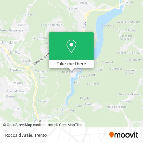 Rocca d Arsiè map