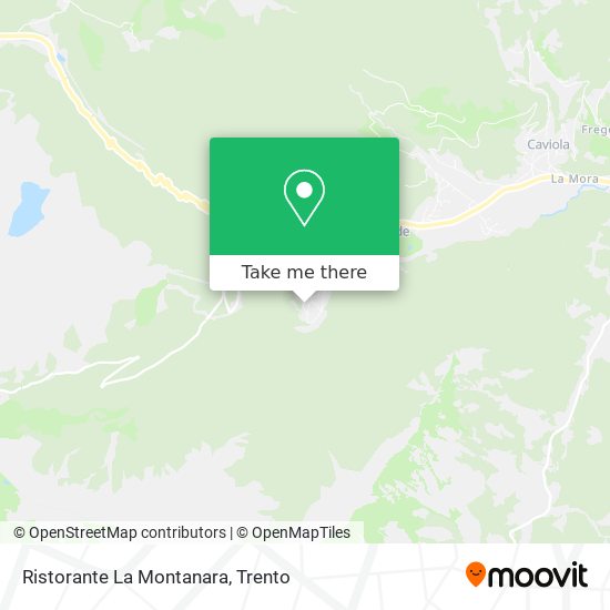 Ristorante La Montanara map