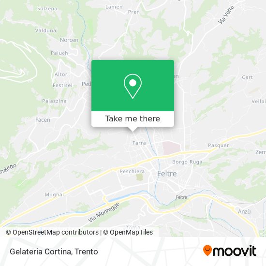 Gelateria Cortina map
