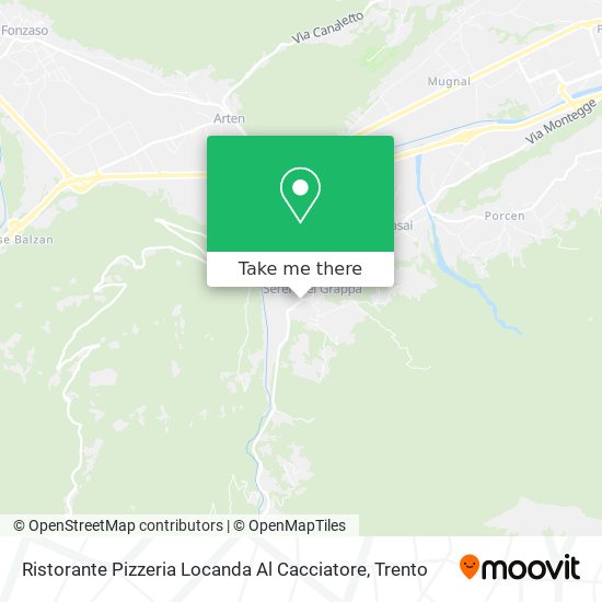 Ristorante Pizzeria Locanda Al Cacciatore map