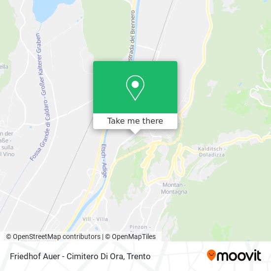 Friedhof Auer - Cimitero Di Ora map