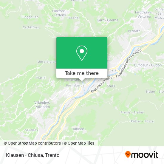 Klausen - Chiusa map