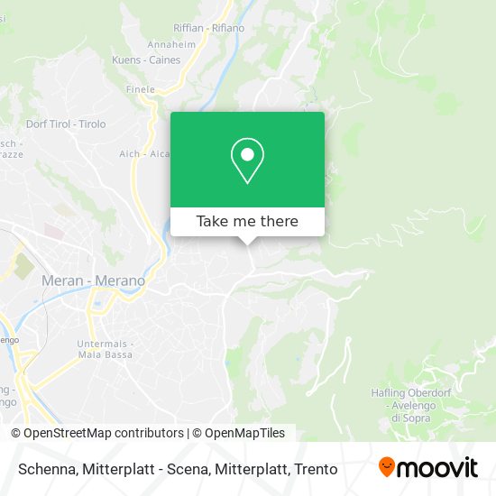 Schenna, Mitterplatt - Scena, Mitterplatt map