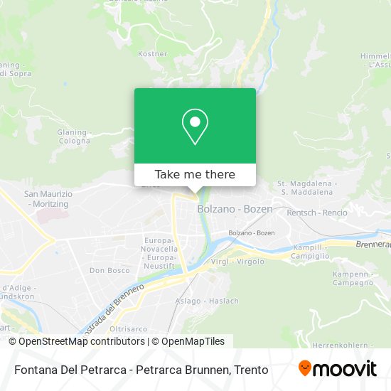 Fontana Del Petrarca - Petrarca Brunnen map