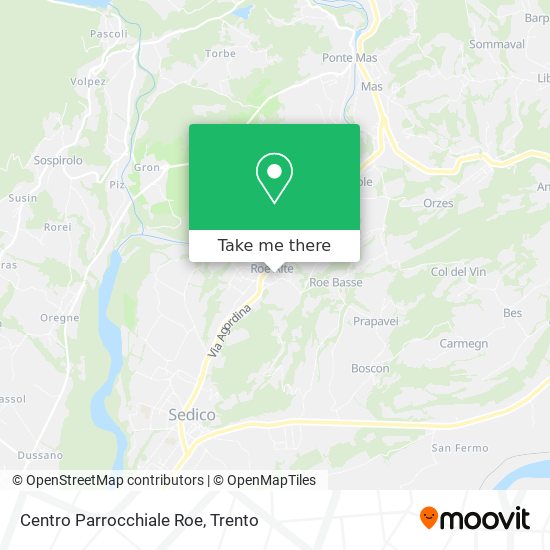 Centro Parrocchiale Roe map