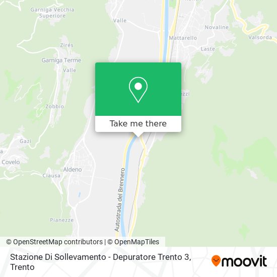 Stazione Di Sollevamento - Depuratore Trento 3 map