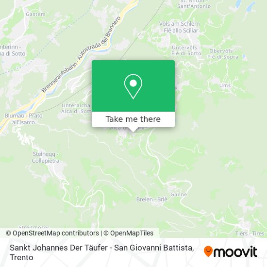 Sankt Johannes Der Täufer - San Giovanni Battista map