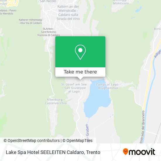 Lake Spa Hotel SEELEITEN Caldaro map