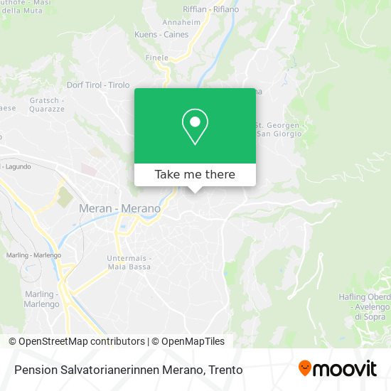 Pension Salvatorianerinnen Merano map