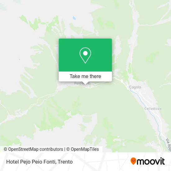 Hotel Pejo Peio Fonti map