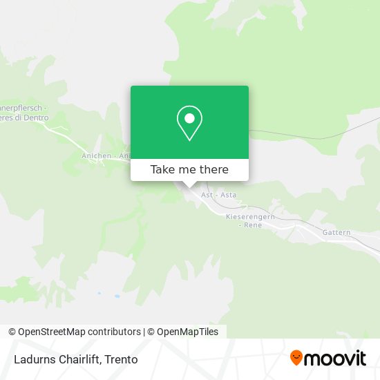 Ladurns Chairlift map