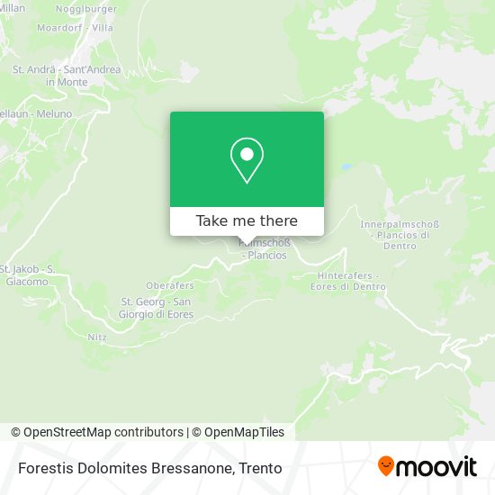 Forestis Dolomites Bressanone map