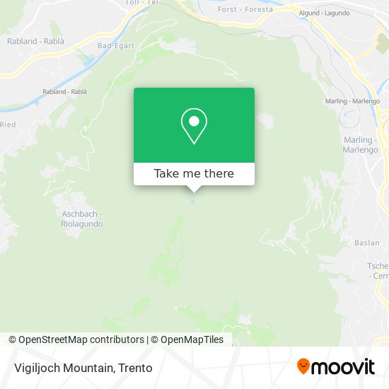 Vigiljoch Mountain map