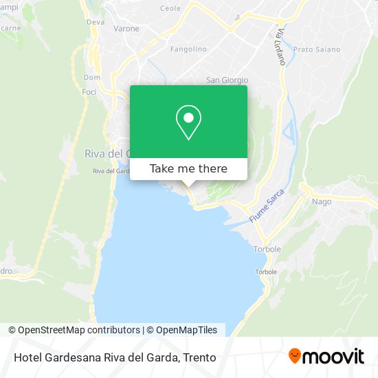 Hotel Gardesana Riva del Garda map