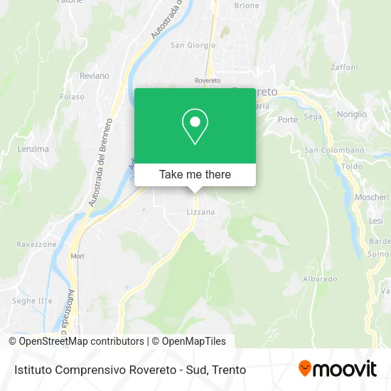 Istituto Comprensivo Rovereto - Sud map