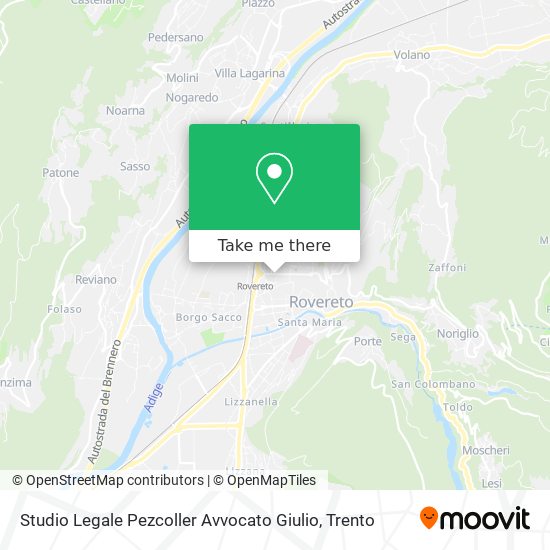 Studio Legale Pezcoller Avvocato Giulio map